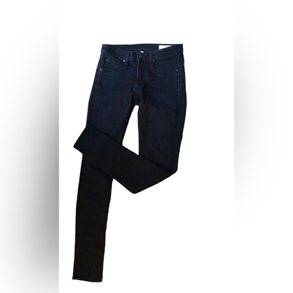 Rag & Bone Stretch Denim Jegging Jean Size 26X32 Mid Rise Midnight Blue - Picture 4 of 5